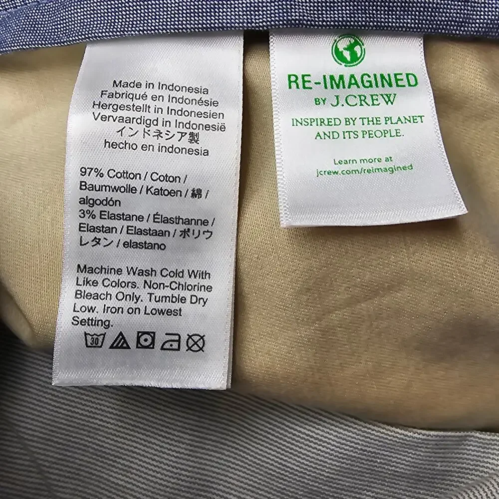 J. Crew Mens size 38/38 484 Core Slim Stretch Chino Dress Pants Tan AR885 NEW